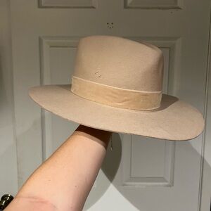Lack Of Color Light Beige Fedora Hat